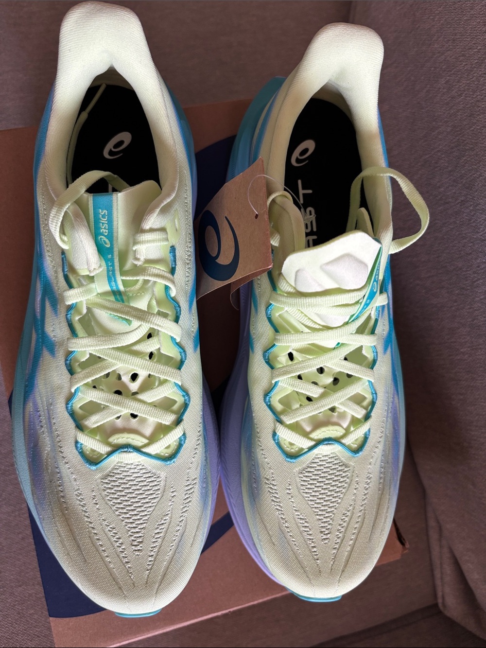 ASICS - SUPERBLAST 3 Running Shoes - 10.5 - illuminate yellow/ energy aqua - Picture 5 of 10